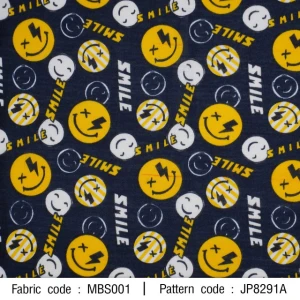 ผ้าพิมพ์ smile(กรม) - primary