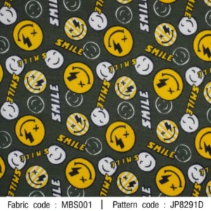 ผ้าพิมพ์ smile(ขี้ม้า) - primary