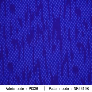 ผ้าพิมพ์ Sport พยับน้ำ(น้ำเงิน) - primary