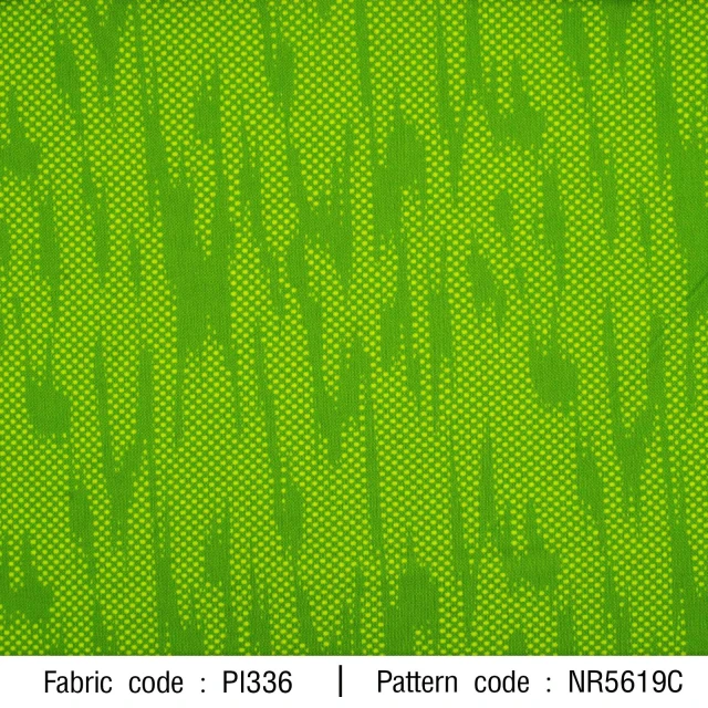 ผ้าพิมพ์ Sport พยับน้ำ(เขียวตอง)