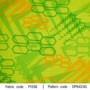 ผ้าพิมพ์ Sport รังผึ้ง(เขียวตอง) - primary