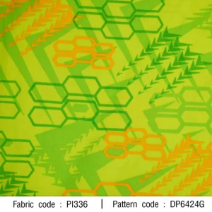 ผ้าพิมพ์ Sport รังผึ้ง(เขียวตอง)