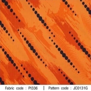 ผ้าพิมพ์ Sport สายฝน(ส้ม) - primary