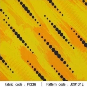 ผ้าพิมพ์ Sport สายฝน(เหลือง) - primary