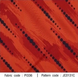 ผ้าพิมพ์ Sport สายฝน(แดง) - primary