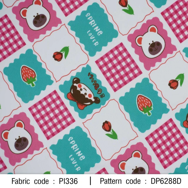 ผ้าพิมพ์ Spring Lover(เขียว-ชมพู)