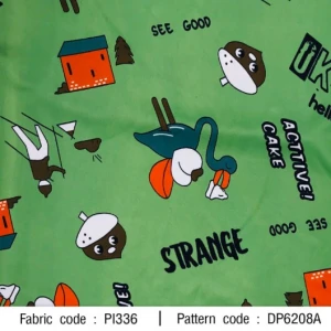 ผ้าพิมพ์ Strange(เขียว) - primary