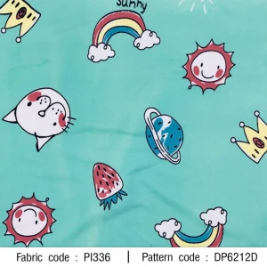 ผ้าพิมพ์ Sunny(เขียว) - primary