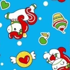 ผ้าพิมพ์ Sweet Unicorn(ฟ้า) - primary