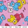 ผ้าพิมพ์ Teddy Bear(ชมพู) 