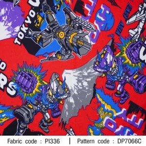 ผ้าพิมพ์ Tokyo Wars(แดง) - primary