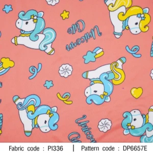 ผ้าพิมพ์ Unicorn Cute(โอรส) - primary