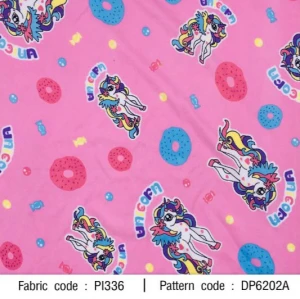 ผ้าพิมพ์ Unicorn donut(ชมพู) - primary