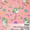 ผ้าพิมพ์ Unicorn เรนโบว์(โอรส) รูปที่ 0