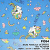 ผ้าพิมพ์ Unicorn เรนโบว์(ฟ้า) รูปที่ 0