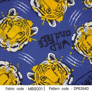 ผ้าพิมพ์ Wild and Fkee(กรม) - primary