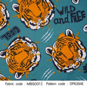 ผ้าพิมพ์ Wild and Fkee(เขียว) - primary