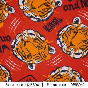 ผ้าพิมพ์ Wild and Fkee(แดง) - primary