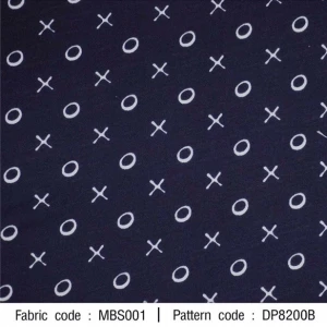 ผ้าพิมพ์ XO(กรม) - primary