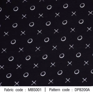 ผ้าพิมพ์ XO(ดำ) - primary