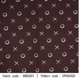 ผ้าพิมพ์ XO(น้ำตาล) - primary