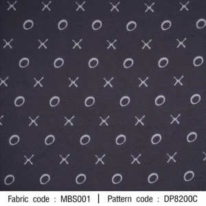 ผ้าพิมพ์ XO(เทา) - primary