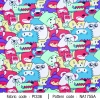 ผ้าพิมพ์animals&friends(เหลือง) 