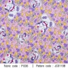 ผ้าพิมพ์กระต่ายในทุ่งดอกไม้(ชมพู) 