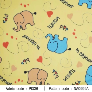 ผ้าพิมพ์ช้างช้างช้าง\เหลือง - primary