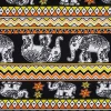 ผ้าพิมพ์ช้างศิลป์ (ส้ม-เหลือง) 