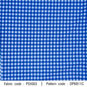 ผ้าพิมพ์ตารางสก็อตเล็ก0.2นิ้ว(น้ำเงิน) - primary