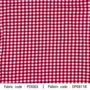ผ้าพิมพ์ตารางสก็อตเล็ก0.2นิ้ว(แดง) - primary