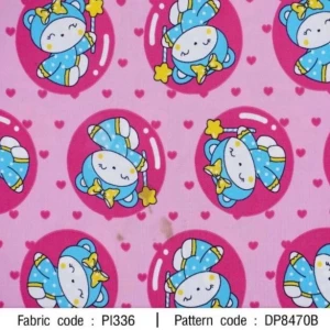 ผ้าพิมพ์น้องฮันนี่หัวใจ(ชมพู) - primary