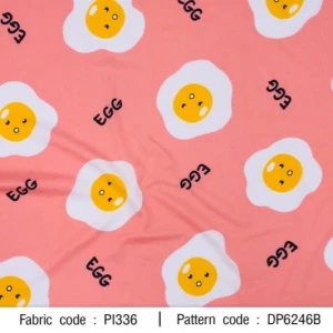 ผ้าพิมพ์น้องไข่ดาว(ชมพู) - primary