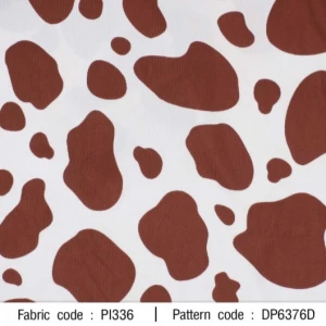 ผ้าพิมพ์ผิววัวใหญ่(น้ำตาล) - primary