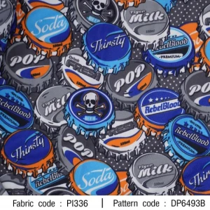 ผ้าพิมพ์ฝาขวด(เทา) - primary