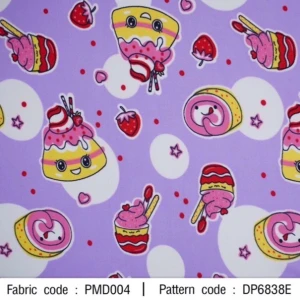 ผ้าพิมพ์พุดดิ้งเค้ก(ม่วง) - primary