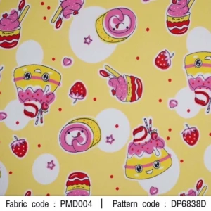 ผ้าพิมพ์พุดดิ้งเค้ก(เหลือง) - primary