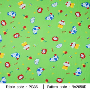 ผ้าพิมพ์พุดเดิ้ลแอปเปิ้ล(เขียว) - primary