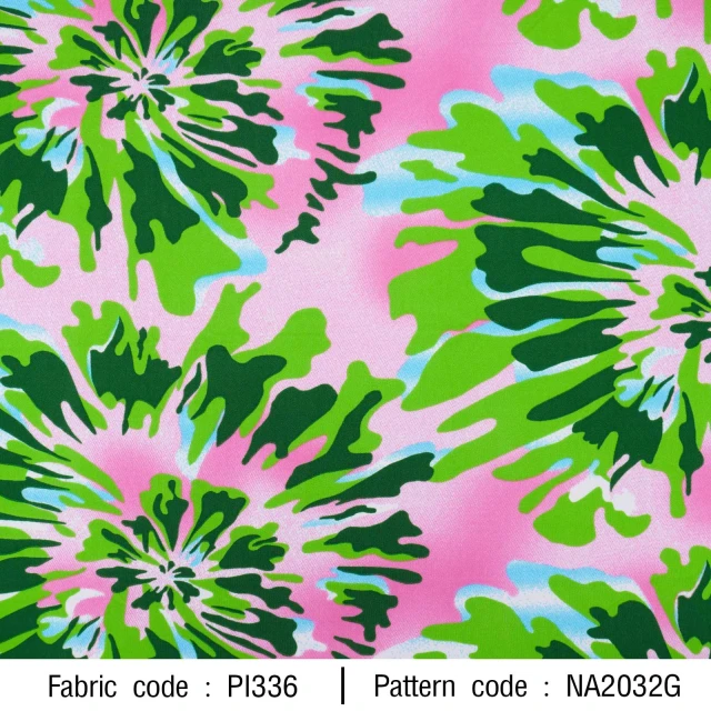 ผ้าพิมพ์มัดย้อมพาสเทล(เขียวมิ้นท์)