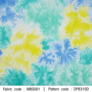 ผ้าพิมพ์มัดย้อมลูกกวาด(เขียว) - primary