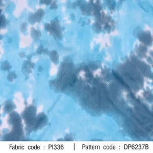 ผ้าพิมพ์มัดย้อมหมอก(ฟ้า) - primary