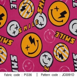 ผ้าพิมพ์ยิ้มสตรีท(ชมพู) - primary