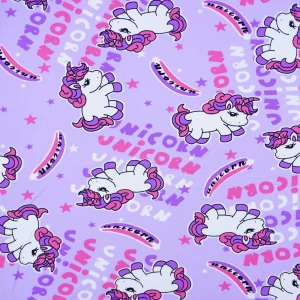 ผ้าพิมพ์ยูนิคอร์น sweet (ม่วง) - primary