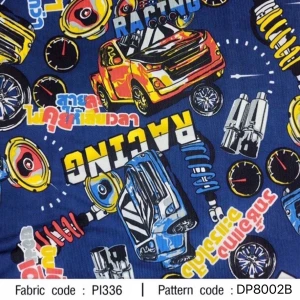ผ้าพิมพ์รถซิ่ง(กรม) - primary