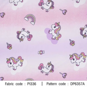 ผ้าพิมพ์ริ้วพาสเทลยูนิคอร์น(ชมพูม่วง) - primary