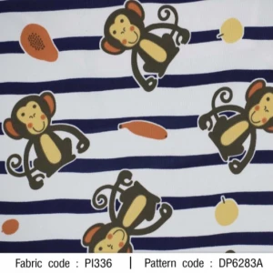 ผ้าพิมพ์ริ้วลิง(เส้นกรม) - primary