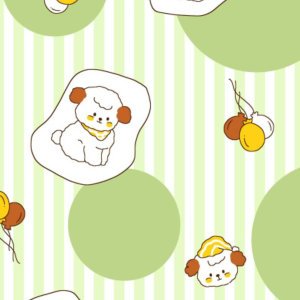 ผ้าพิมพ์ริ้วแกะนอน(เขียว) - primary