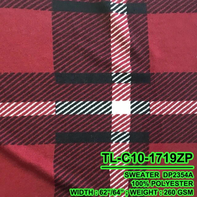 ผ้าพิมพ์ลายสก๊อต(แดง)