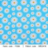 ผ้าพิมพ์ลายเดซี่ (ฟ้า) 